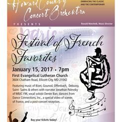 Denee Barr Vocalist Soloist French Favorites Howard County Concert Orchestra 2017 