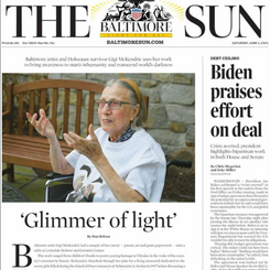 Baltimore artist and Holocaust survivor Gigi McKendric sees world's darkness, fills it with 'glimmer of light'