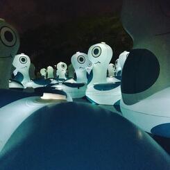 The Herd - Nighttime Installation Detail, MOMENTUM Festival, Toledo OH