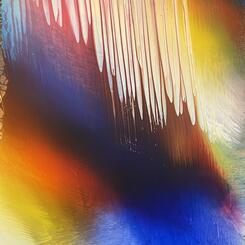 of this drive 54 by 34 inches acrylic on canvas 2023