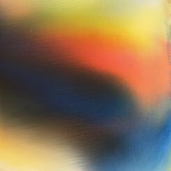 the constant rearrangement 54 by 34 inches acrylic on canvas 2022