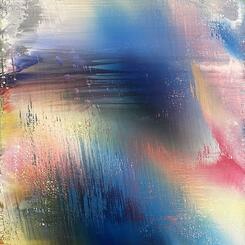 in its passion 72 by 48 acrylic on canvas 2023