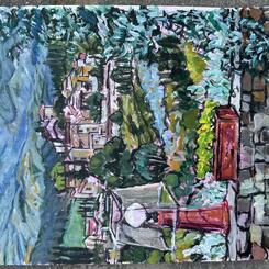 Montefioralle from the garden