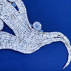 Earle Necklace - Women Warrior Breastplate in Honor of Oceanographer, Sylvia Earle