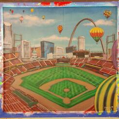 St. Louis Busch Stadium Cityscape