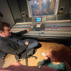 David and Melissa in the booth