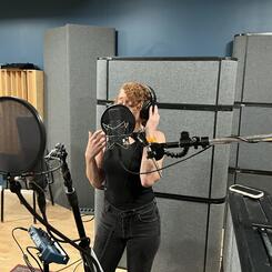 Melissa recording vocals (2023)