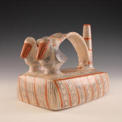 Historical recreation of a Sicán-Lambayeque Whistling Bottle