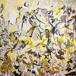 Through the Echoes (after Delacroix’s The Lion Hunt)