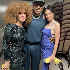 Melissa & Britt with LL Cool J