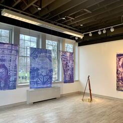 Lavender Shrine installation detail