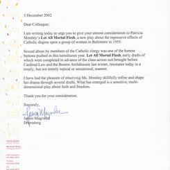 Center Stage Dramaturg recommendation for Let All Mortal Flesh