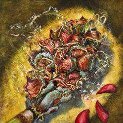 Magnolia Pod Magnified