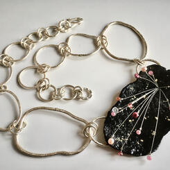 Meteor Shower Pendant on Cloud Chain