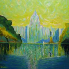 Modern Art Meets Cubism - Capitol II - Late Afternoon