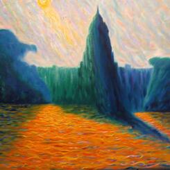 Modern Art Meets Cubism - Capitol IV at Sunrise