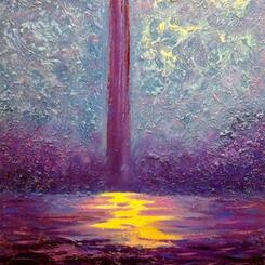 Modern Art Meets Cubism - Washington Monument at Late Evening