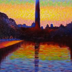 Modern Art Meets Cubism - Washington Monument at Sunrise