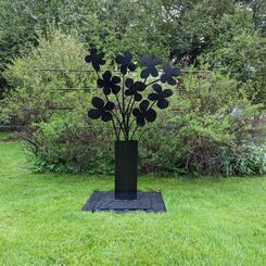 Large Pot Of Flowers