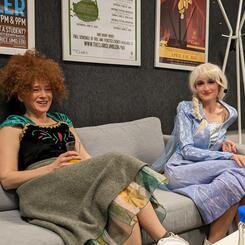 Melissa as Ana, Britt as Elsa