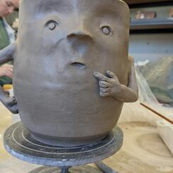 Large Sculpted Vessel