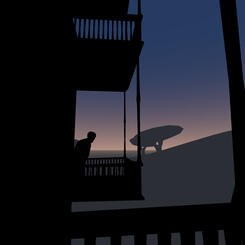 A screenshot of Returning... as... from the player's perspective, within the VR headset.