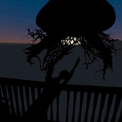 A screenshot of Returning... as... from the player's perspective, within the VR headset.