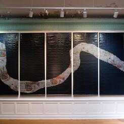 The Divide installed at The Peale Museum 