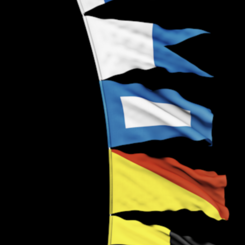 ANNAPOLIS IN NAUTICAL FLAGS
