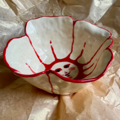 Pinched Red and White