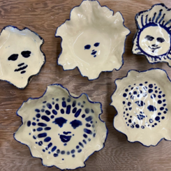 Pinched Blue and White