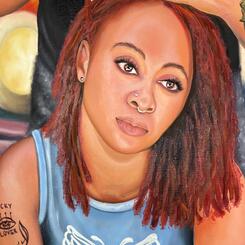 Hair Day ( Detail of Zee)