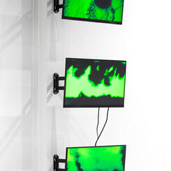 Detail of Aborning New Light installation at the Gregory Allicar Museum 2023