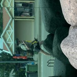 Self-portrait in glass