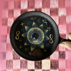 Skillet in Room with a kitchenette