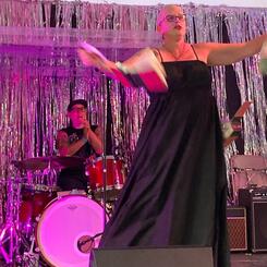 As Sinéad O'Connor at Summer ATP, tearing a book in half