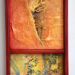 Hidden Pearl on Braille paper with net