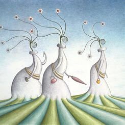 Strolling Lawn Vases