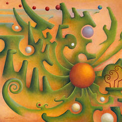 Marble Hitting the Forest Floor