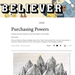 Purchasing Powers, The Believer, 2020