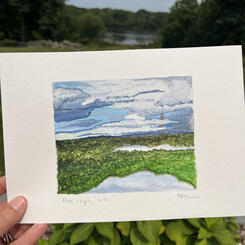 For Terry, watercolor, 2024.