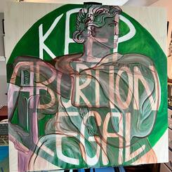 Refusing To Give Up Hope - Detail of the right panel