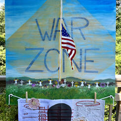 Refusing To Give Up Hope - Detail of the left panel