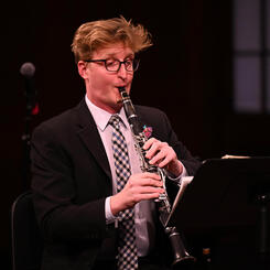 Erik playing at Salisbury Univ.