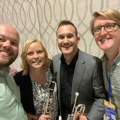 Schuler Trio after performance of Zephyr Rhapsody