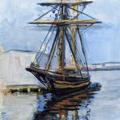 Pride of Baltimore II Casein on watercolor board, 12 x 16 Collin Cessna