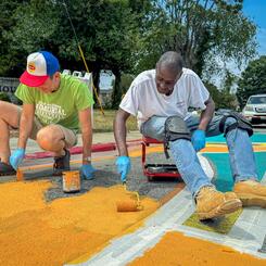 Annapolis Eastport, Compass Crossing, community paint day planner & resident painting