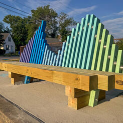 Annapolis Eastport, Eastport Wave bench, perspective view
