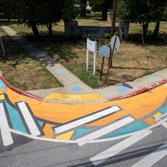 Annapolis Eastport, Compass Crossing, birds-eye view of sun corner