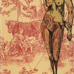 Golden Cheeked Warble Warrior Works on her Support System, 2024